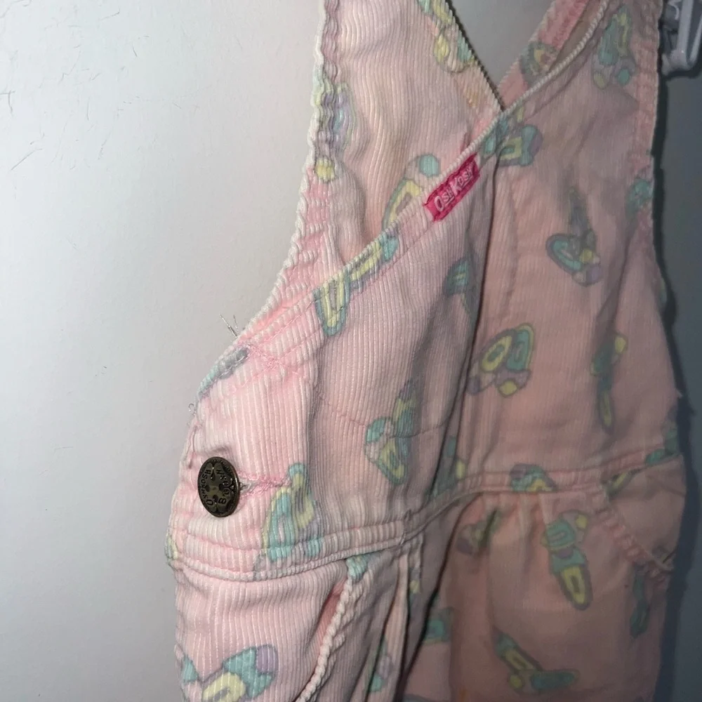 Vintage Oshkosh Corduroy Pink Overalls Dress size 5